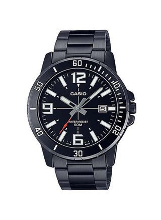 Men's Stainless Steel Water Resistance Analog Wrist Watch MTP-VD01B-1BVUDF - 45 mm - Black - v1640852963/N52268468A_1