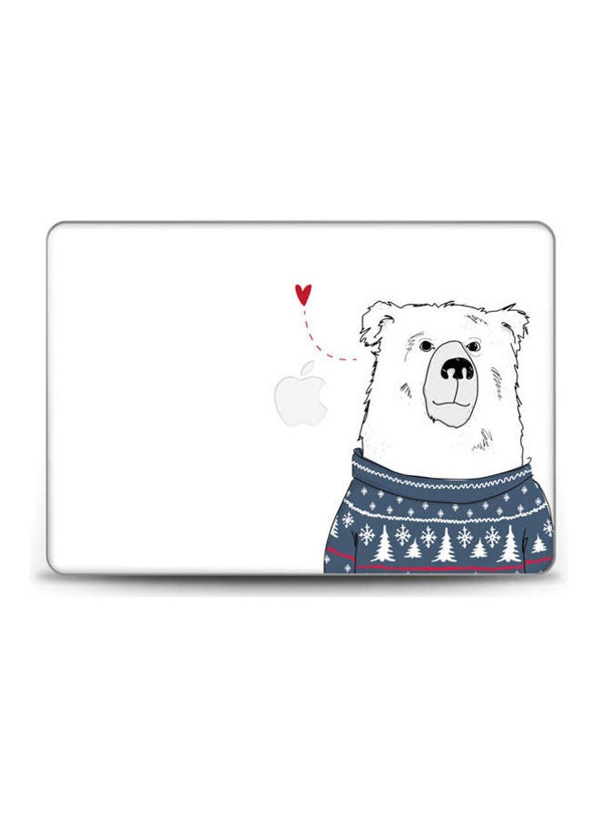 Polar Sweater Bear Skin Cover For Macbook Air 13 (2017) Multicolour 