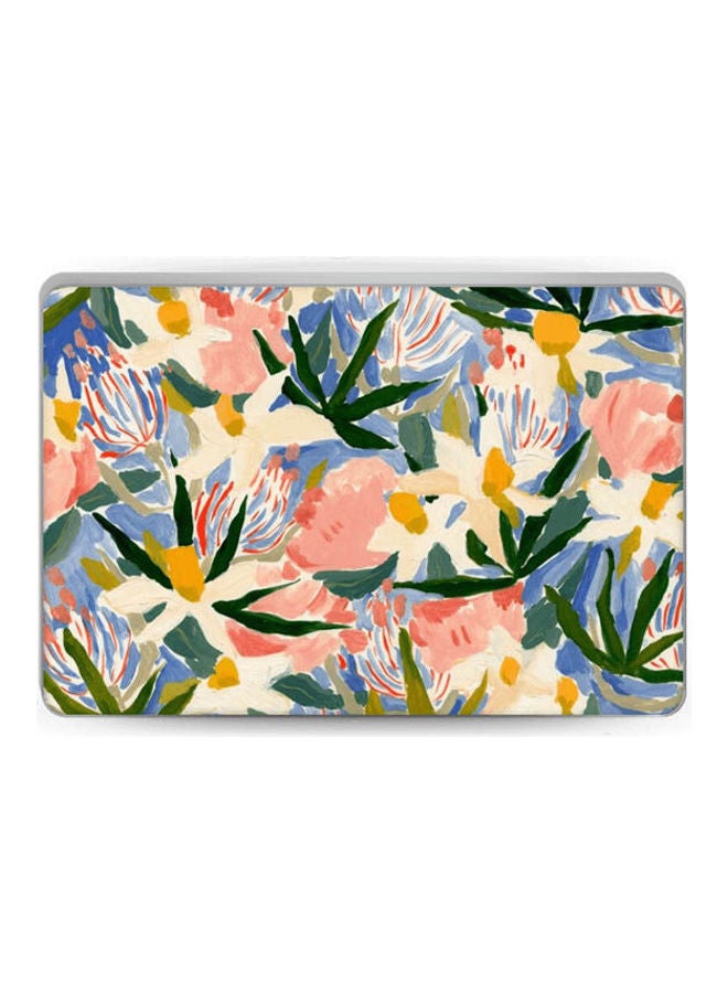 غلاف لاصق بتصميم زهور لأجهزة اللابتوب متعدد الألوان