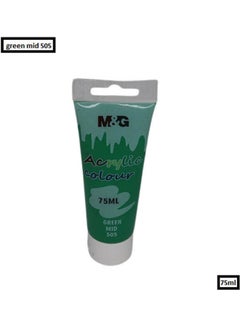 M&G Acrylic Colour Tube Green Mid 