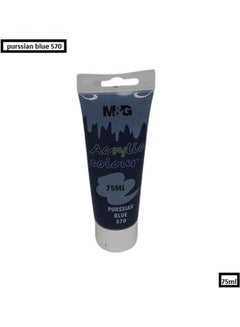 M&G Acrylic Colour Tube Purssian Blue 