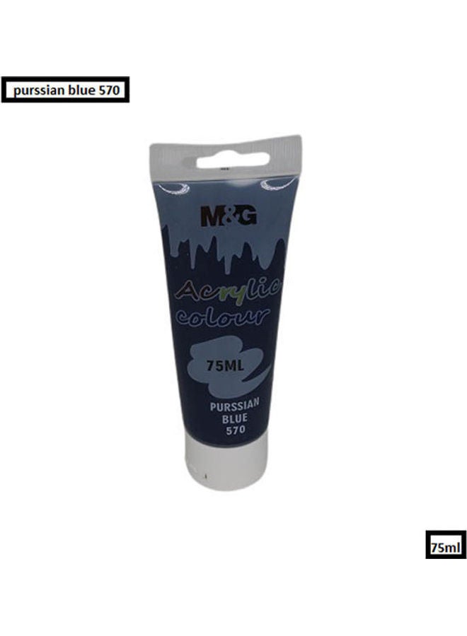 M&G Acrylic Colour Tube Purssian Blue 