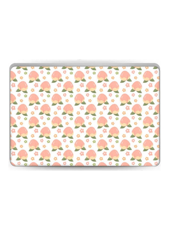 غطاء لاصق بتصميم خوخ صغير حلو للابتوب متعدد الألوان