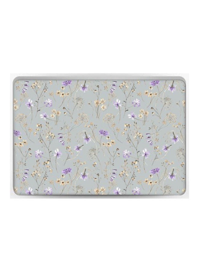 Gray Flower Dream Skin Cover For Laptop Multicolour