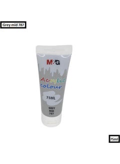 M&G Acrylic Colour Tube Grey Mid 