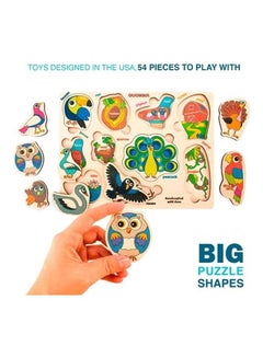 quokka 54-Piece Toddler  Wooden Puzzles Educational Toys  - Image 1