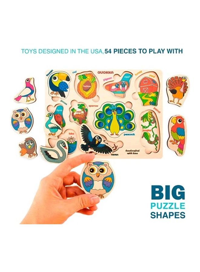 كوكا 54 قطعة ألغاز خشبية للأطفال، ألعاب تعليمية - Image 1