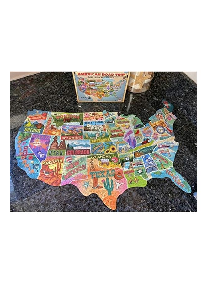 TDC Games - 1000-Piece American Road Trip Jigsaw Puzzle Set - Image 1