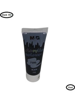 M&G Acrylic Colour Tube Black 