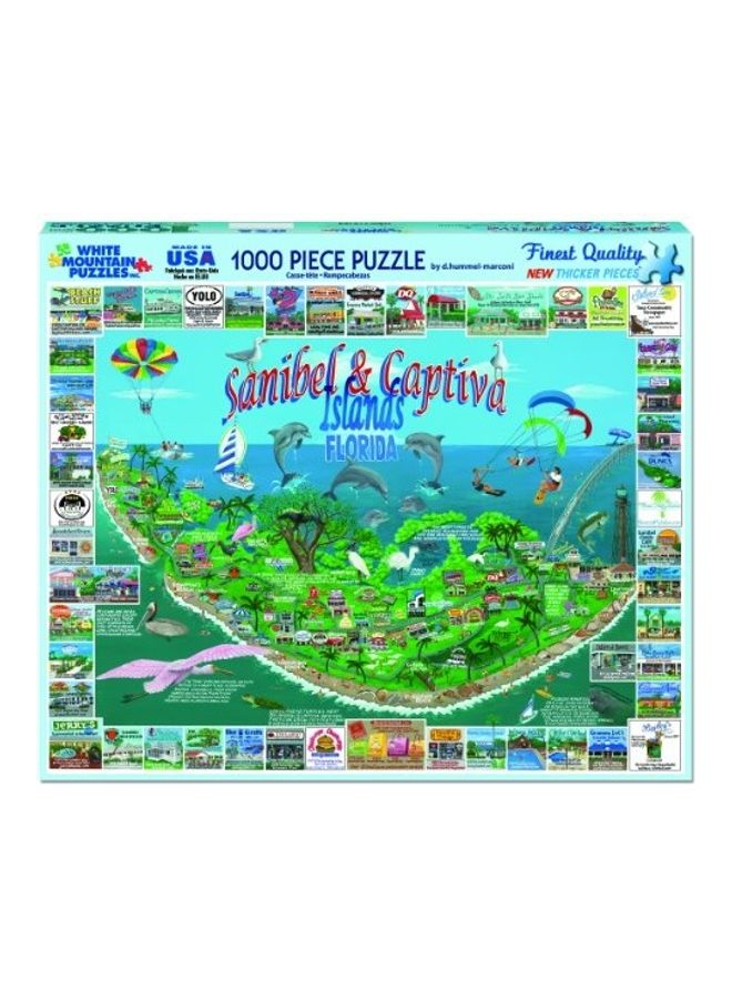 WHITE MOUNTAIN - 1000-Piece Sanibel And Captiva Jigsaw Puzzles Set - Image 1