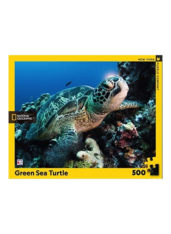 New York Puzzle Company 500-Piece Sea Turtle Jigsaw Puzzle Set 18x24inch  - Image 3