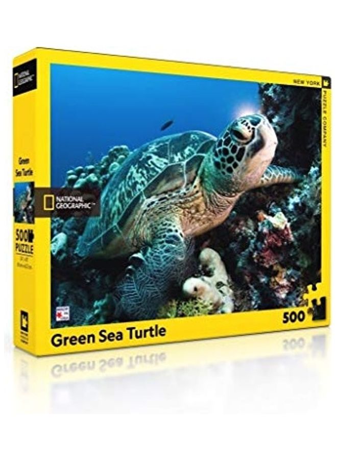 New York Puzzle Company 500-Piece Sea Turtle Jigsaw Puzzle Set 18x24inch  - Image 2