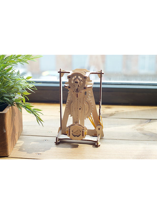 أوجيرز أحجية قطع تركيب خشبية ثلاثية الأبعاد من مجموعة ستيم لاب Pendulum من 92 قطعة - لون بني كاميل 20.5x6.3x18.8سم - Image 4