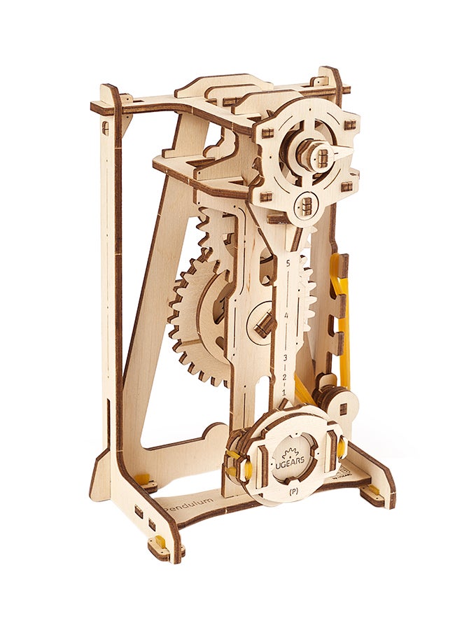 أوجيرز أحجية قطع تركيب خشبية ثلاثية الأبعاد من مجموعة ستيم لاب Pendulum من 92 قطعة - لون بني كاميل 20.5x6.3x18.8سم - Image 3