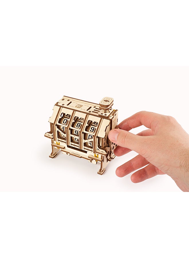 أوجيرز أحجية قطع تركيب خشبية ثلاثية الأبعاد من مجموعة ستيم لاب Counter من 157 قطعة - لون بني كاميل 20.5x6.3x18.8سم - Image 4