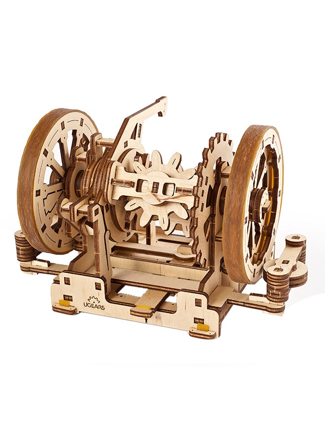 UGEARS - 163-Piece 3D Wooden Puzzle STEM Lab, Differential - Camel Brown 20.5x6.3x18.8cm - Image 1
