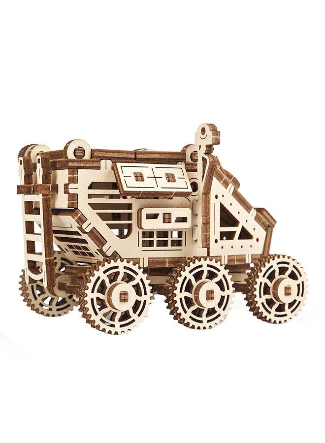 أوجيرز أحجية خشبية ثلاثية الأبعاد Mars Buggy من 95 قطعة - لون بني كاميل 10x0.9x27.5سم - Image 2