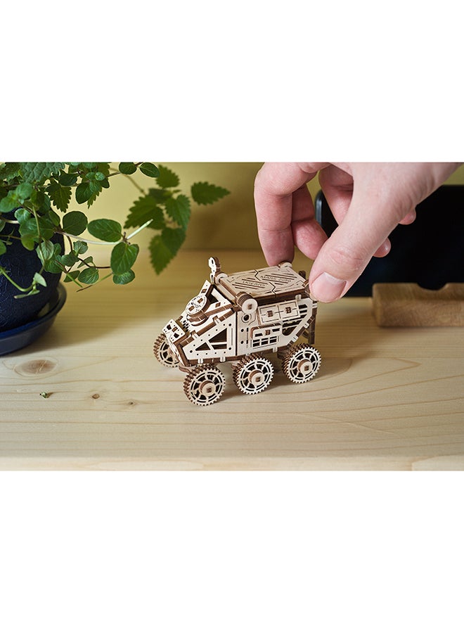 أوجيرز أحجية خشبية ثلاثية الأبعاد Mars Buggy من 95 قطعة - لون بني كاميل 10x0.9x27.5سم - Image 5