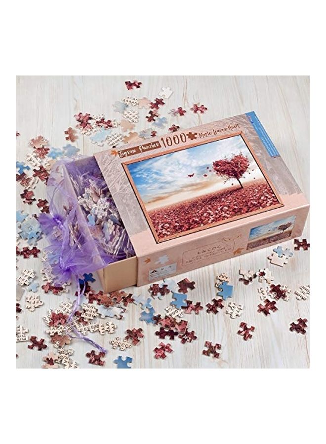 Ingooood 1000-Pieces Maple Leaves Jigsaw Puzzle Set  - Image 1