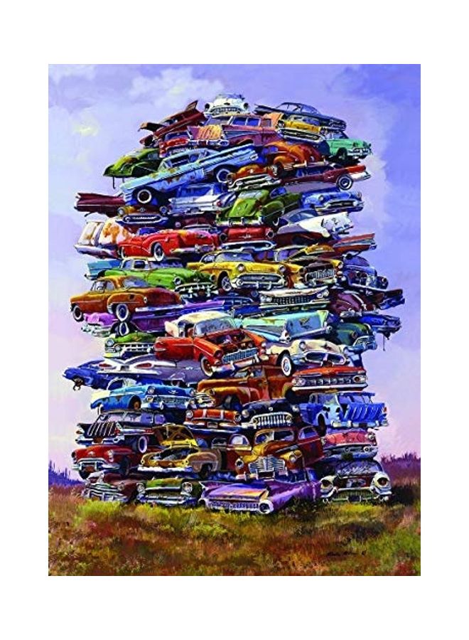TDC Games - 1000-Piece Fabulous 50S Junkpile Classic Car Jigsaw Puzzle Set - Image 1
