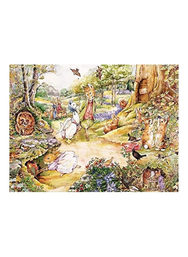 New York Puzzle Company 1000-Piece Beatrix Potter Walk In The Woods Jigsaw Puzzle Set  - Image 2