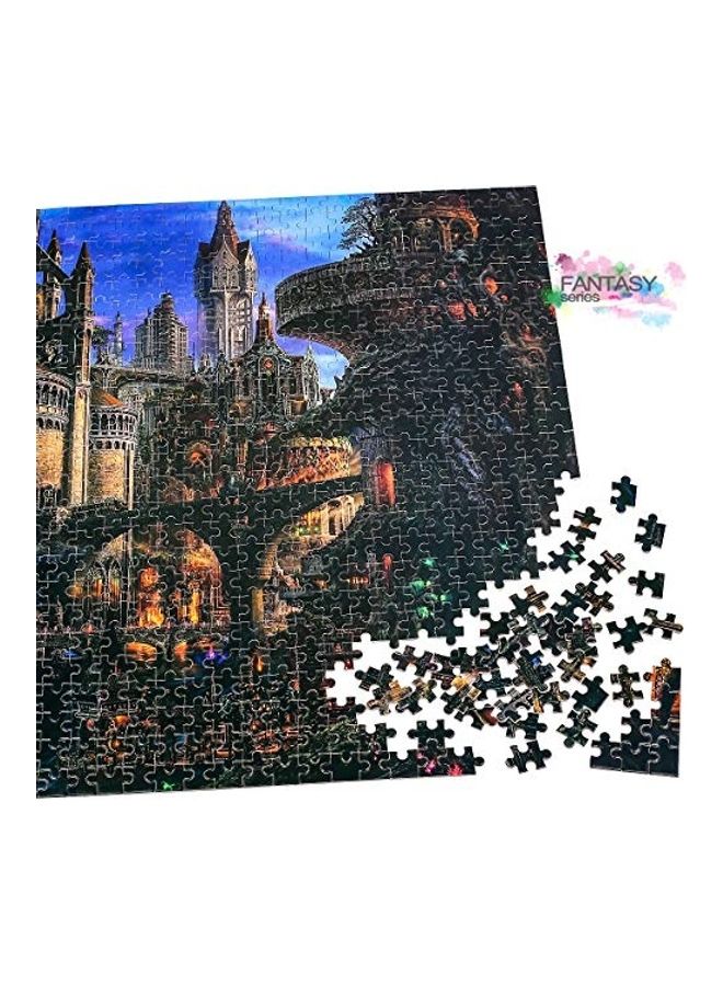 Ingooood 1000-Piece Fantasy Series- City Of Green Plants Wooden Jigsaw Puzzles Set  - Image 4