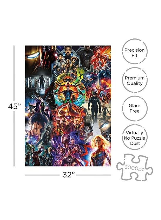 Aquarius 3000-Piece Marvel Avengers Collage Jigsaw Puzzle Set  - Image 2