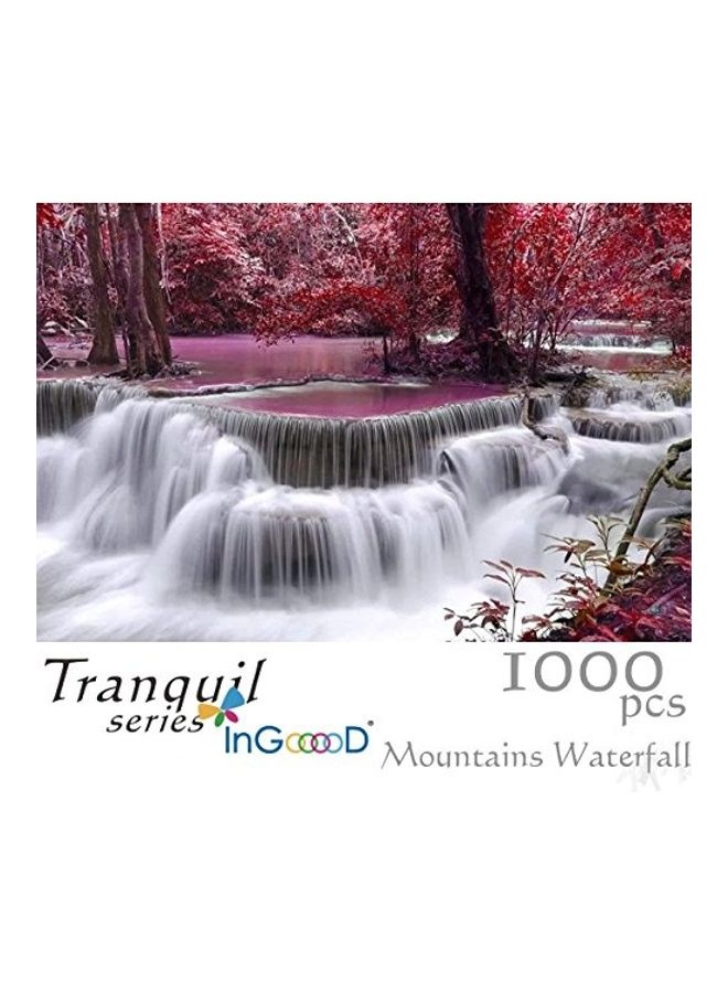Ingooood 1000-Piece Ranquil Series- Mountains Waterfall Jigsaw Puzzles Set  - Image 1