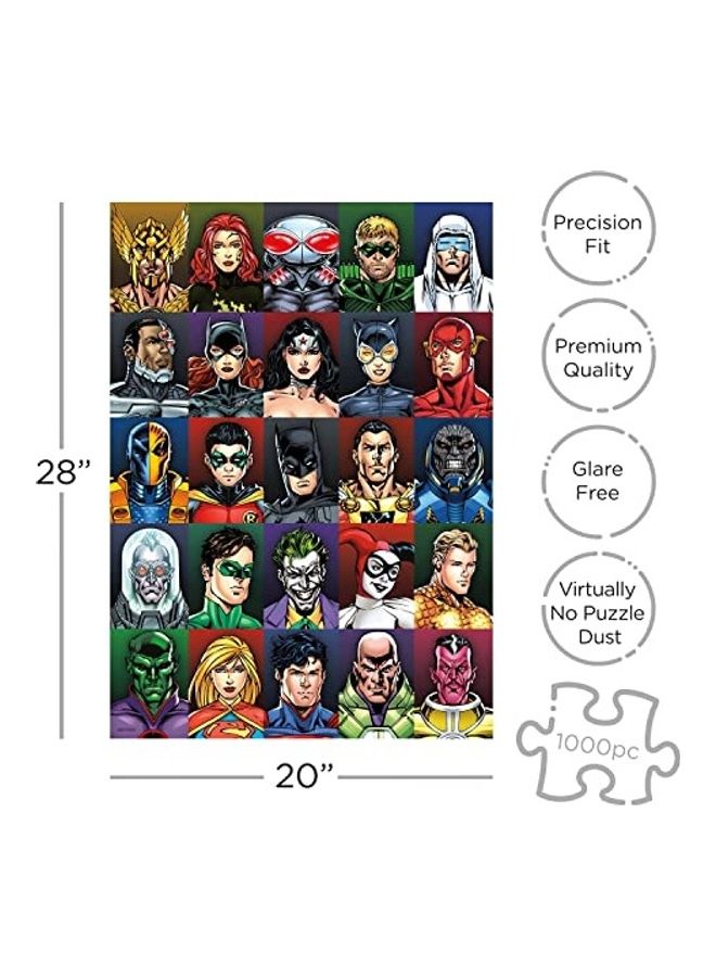 Aquarius 1000-Piece Licensed Dc Comics Merchandise And Collectibles Glare Puzzles Set  - Image 2