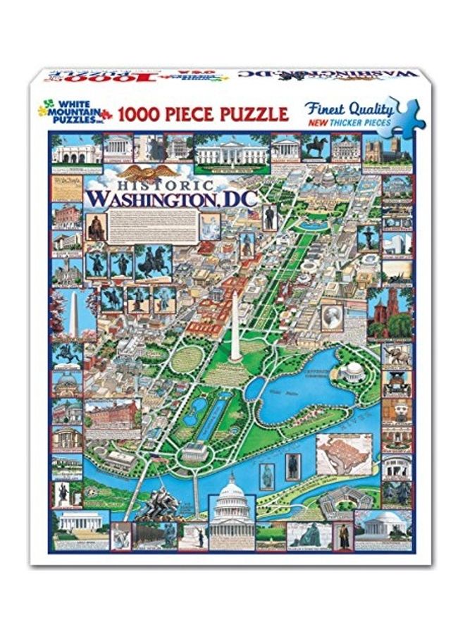 وايت ماونتن مجموعة أحجيات قطع تركيب بتصميم واشنطن دي سي مكونة من 1000 قطعة - Image 2