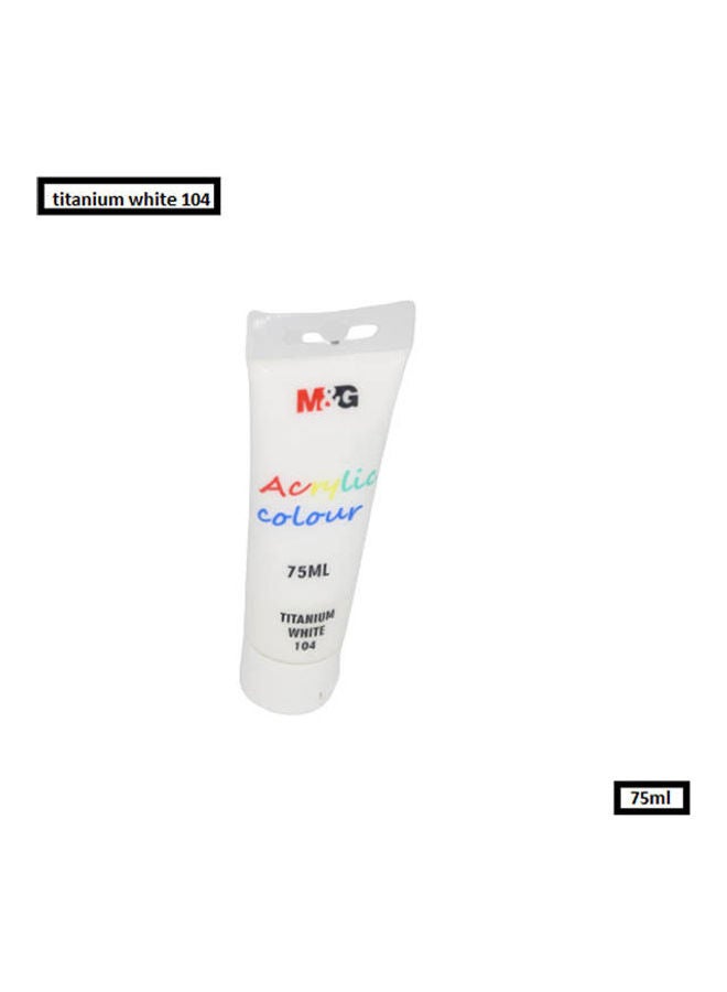 M&G ​ Acrylic Colour Tube Titanium White 