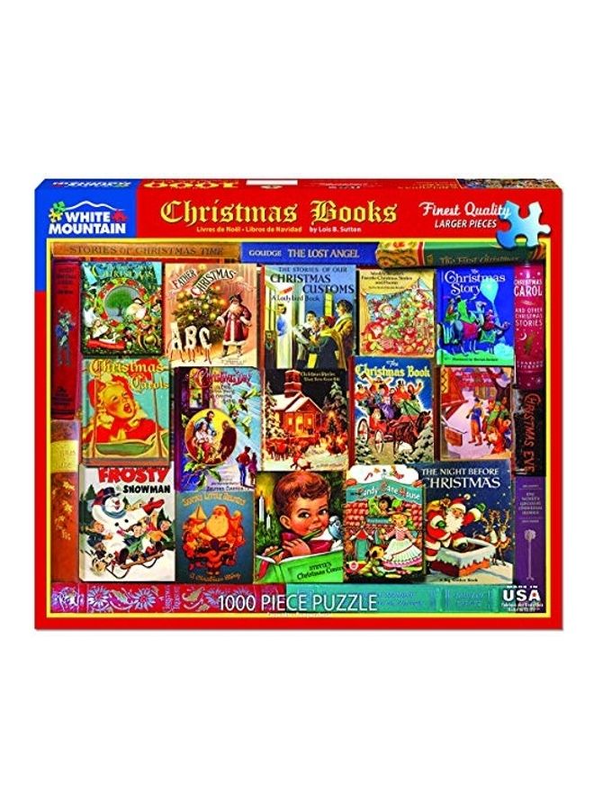 وايت ماونتن مجموعة أحجية قطع تركيب بتصميم كتب عن الكريسماس مكونة من 1000 قطعة - Image 1