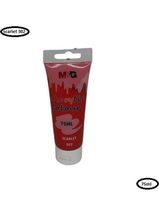 M&G Acrylic Colour Tube Red 