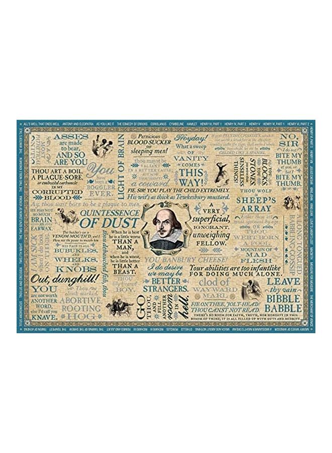 ذي أن إمبلويد فيلوسوفرز جيلد مجموعة أحجية قطع تركيب بتصميم لشكسبير مكونة من 1000 قطعة - Image 1