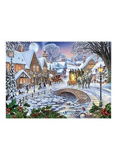 بيتس آند بيسيز مجموعة أحجية قطع تركيب بتصميم صورة نهر القرية في الشتاء "Winter Village Stream" مكونة من 1500 قطعة 