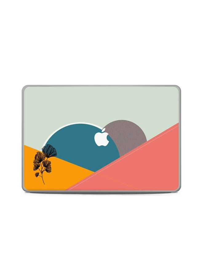 Green Ginkgo Skin Cover For Macbook Pro Touch Bar 2016 Multicolour