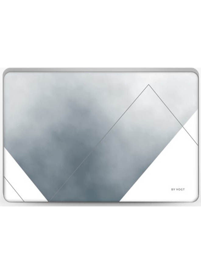 Silent Silver Skin Cover For Laptop Multicolour