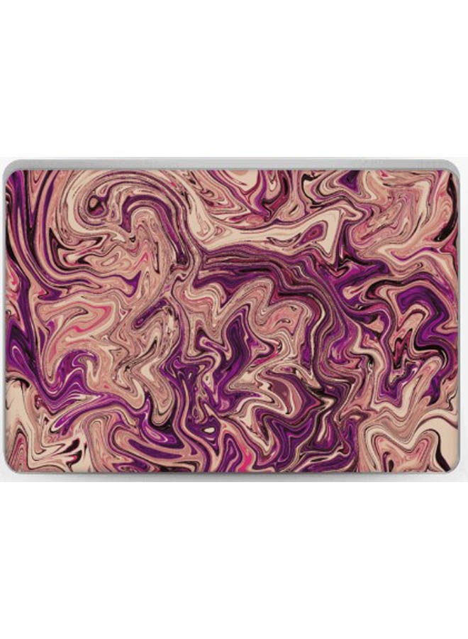 Liquid Marble Shades Of Purple Skin Cover For Laptop Multicolour 