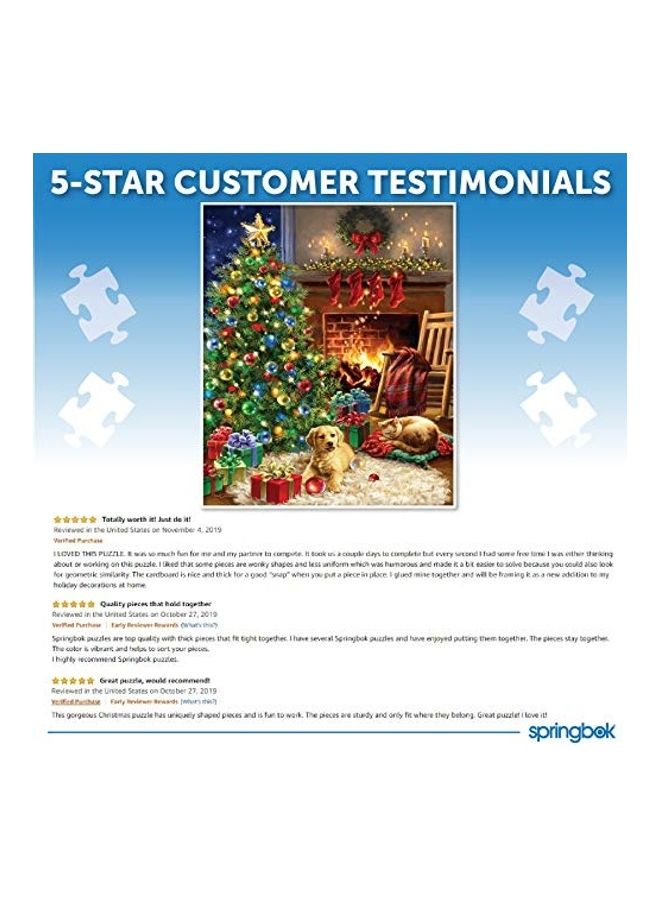 سبرينغبوك 1000-Piece Christmas Morningmade In USA Jigsaw Puzzles Set - Image 4