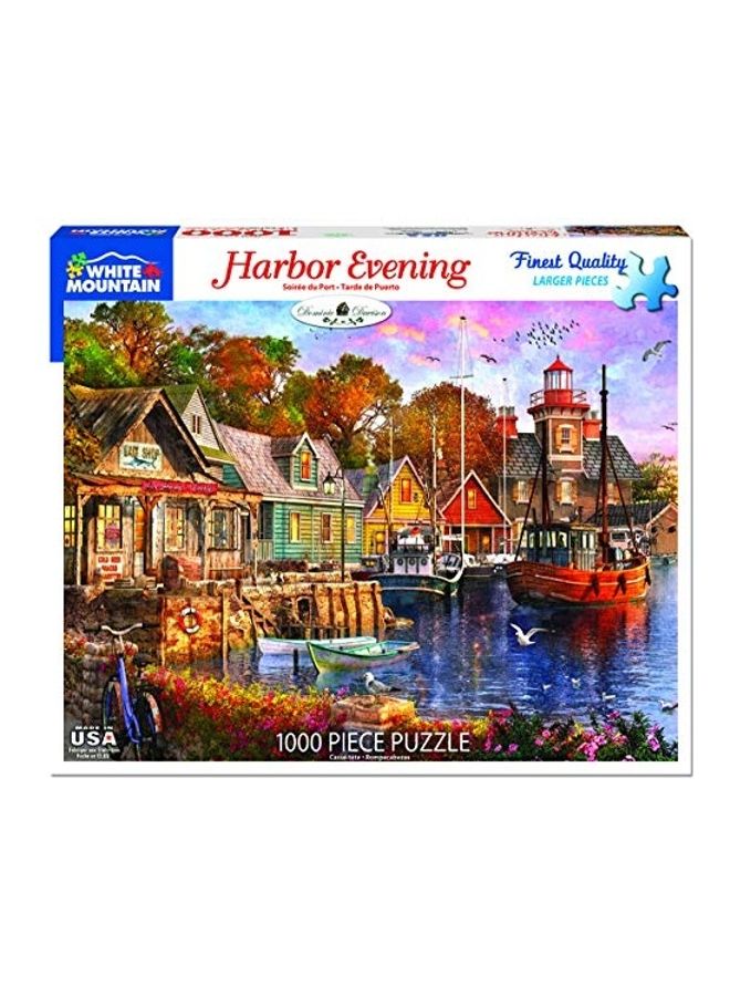 وايت ماونتن 1000-Piece Harbor Evening Jigsaw Puzzles Set - Image 1