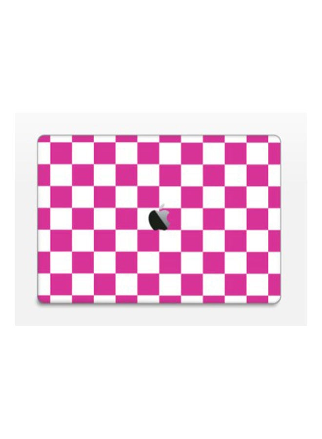 Checkered Bubblegum Skin Cover For Macbook Pro Touch Bar 15 2015 Pink