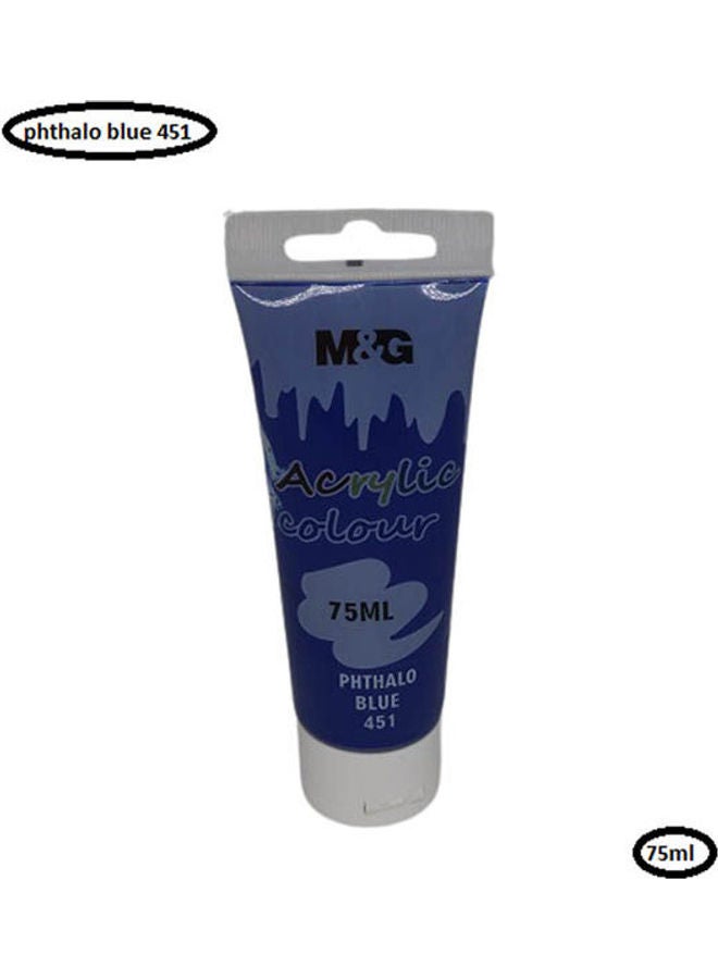 ام اند جي أنبوب ألوان أكريليك أزرق فثالو