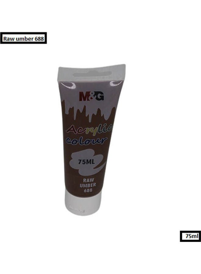 M&G Acrylic Colour Tube Raw Umber 