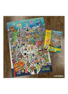 Aquarius 1000-Piece Spongebob Squarepants Jigsaw Puzzle Set  - Image 1