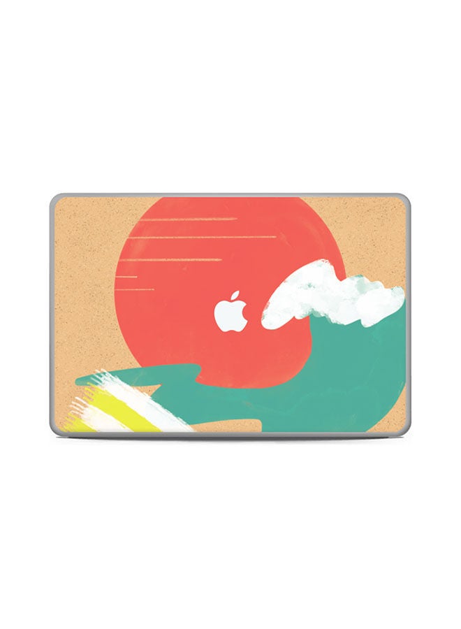 Generic Abstract Wave Skin Cover For Macbook Pro Touch Bar 15 2015 Multicolour 