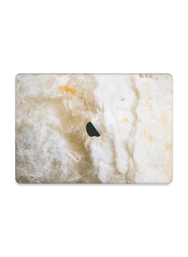 غطاء لاصق مزين بطبعة حجر لجهاز ماك بوك آير مقاس 13 بوصة 2018 2021 متعدد الألوان