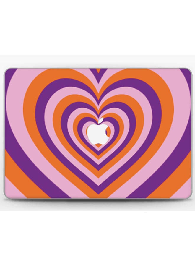 Retro Heart Skin Cover For Macbook Pro Retina 13 (2015) Multicolour