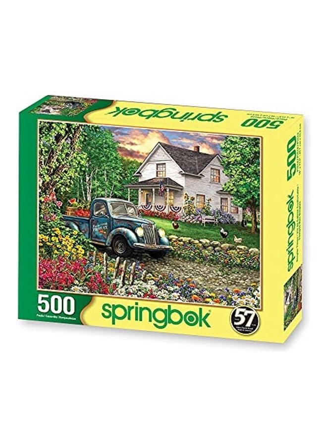 Springbok 500-Piece Jigsaw Puzzle Simpler Times Made In Usa 23.5inch  - Image 2