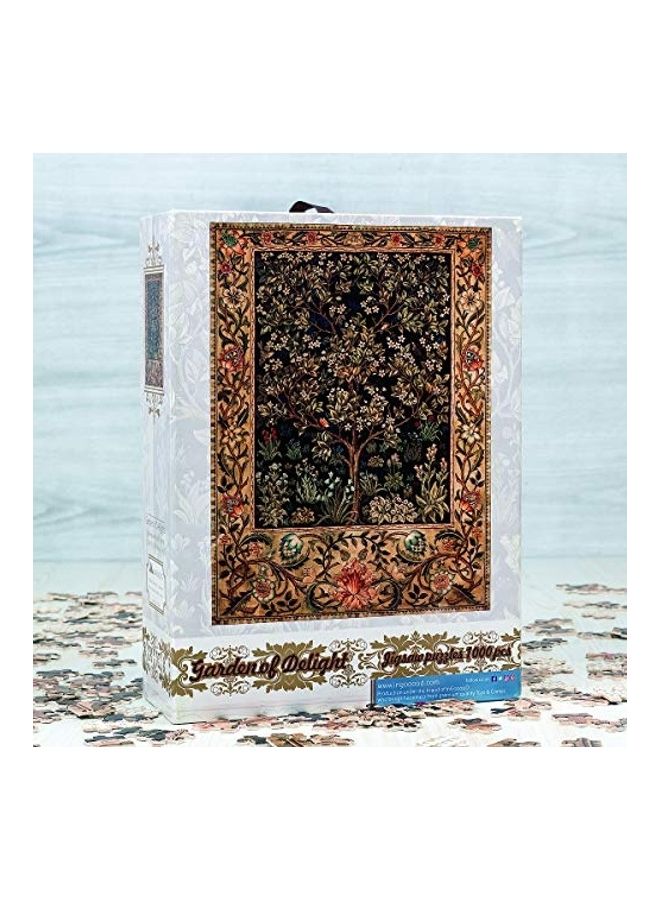 Ingooood 1000-Piece Jigsaw Puzzle Tranquil Series Garden of Delight Entertainment Wooden Toy 19.68 x 29.52inch  - Image 1
