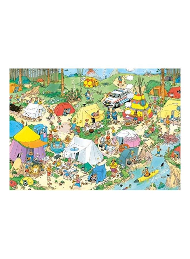 جامبو 1000-Piece Jan Van Haasteren Camping In The Forest Jigsaw Puzzle 2.5x14.5x10.8inch - Image 2